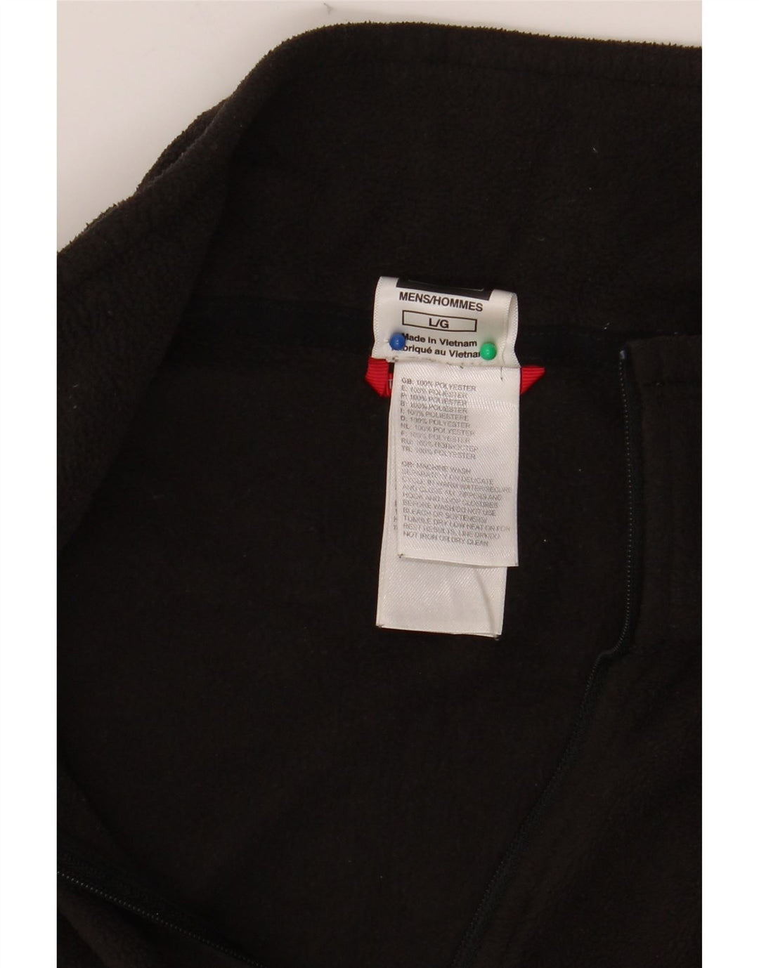 THE NORTH FACE Jersey polar con cuello y cremallera para hombre Poliéster negro grande