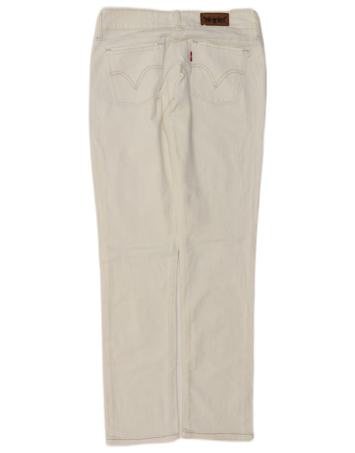 Levi's Mujer 571 Slim Jeans W28 L30 Algodón Blanco