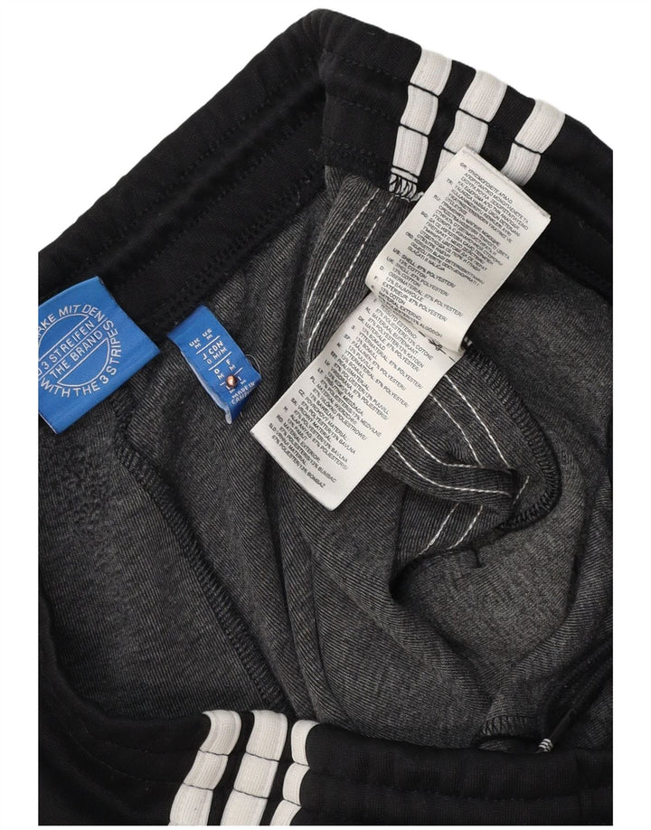 ADIDAS Pantalones de chándal para mujer Joggers UK 12 Mediano Negro Poliéster
