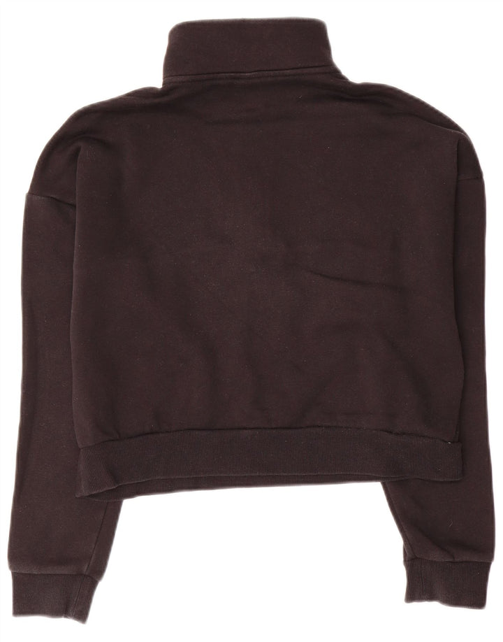 ADIDAS Sudadera corta holgada para niña 12-13 años Algodón negro