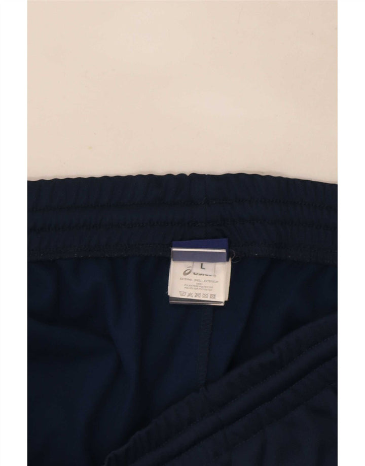 Asics Pantalón Chándal Hombre Grande Azul Marino Poliéster