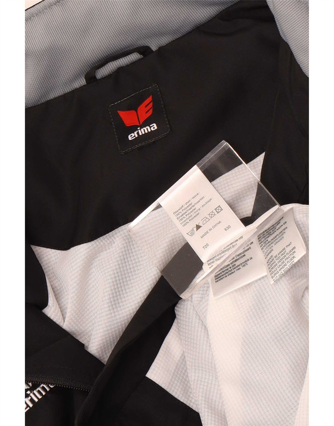 Erima Chaqueta de chándal para hombre UK 38/40 Medium Black Colourblock Poliéster