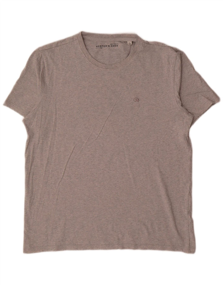 Camiseta Scotch & Soda Hombre Top XL Gris Moteado