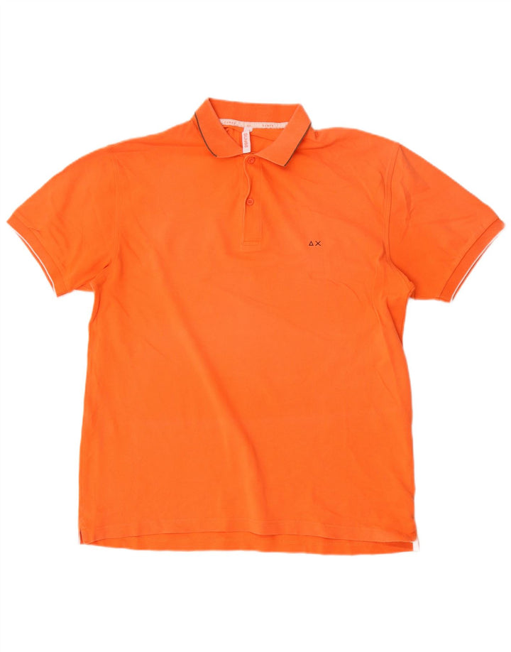 Sun68 Polo para hombre 2XL Naranja Algodón