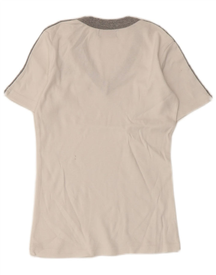 Kappa Camiseta para Mujer Top UK 8 Small White Colorblock