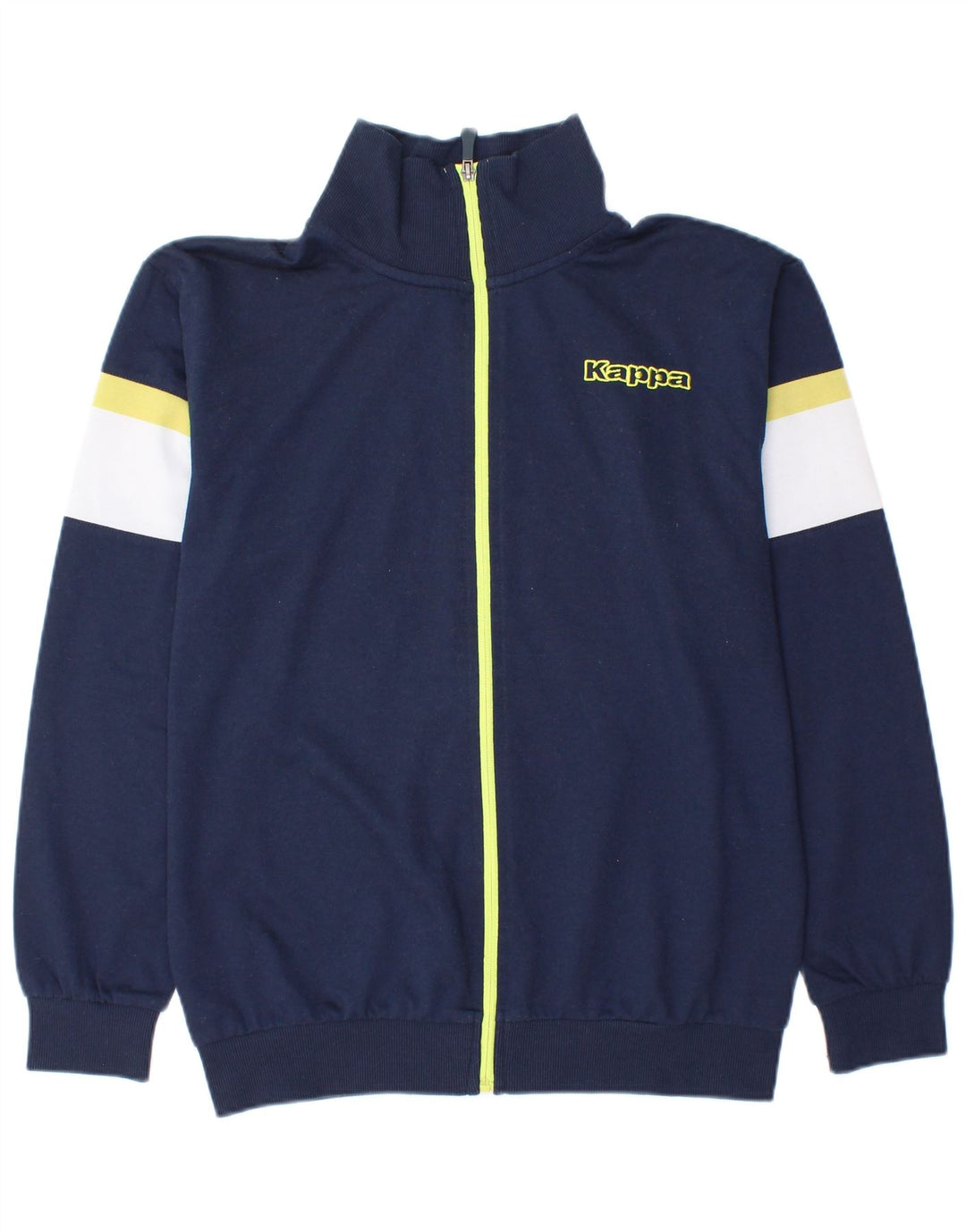 Kappa Hombre Chándal Top Chaqueta Mediana Azul Marino Colorblock Poliéster