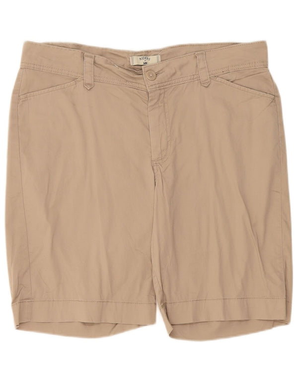 Lee - Pantalones cortos casuales para mujer Riders US 14 XL W36 algodón beige