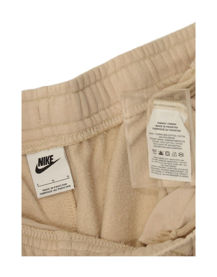 Nike - Pantalones cortos deportivos para hombre, talla grande, algodón beige