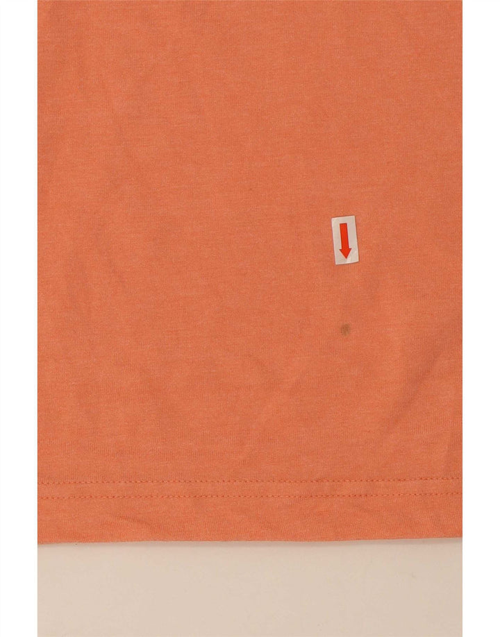 Penguin - Camiseta gráfica para hombre, talla grande, algodón naranja
