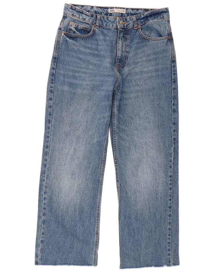 Zara Jeans Rectos Mujer EU 40 Medium W30 L28 Algodón Azul