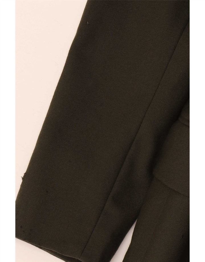 Chaqueta tipo blazer abierta para mujer Massimo Dutti EU 38 Small Khaki Wool