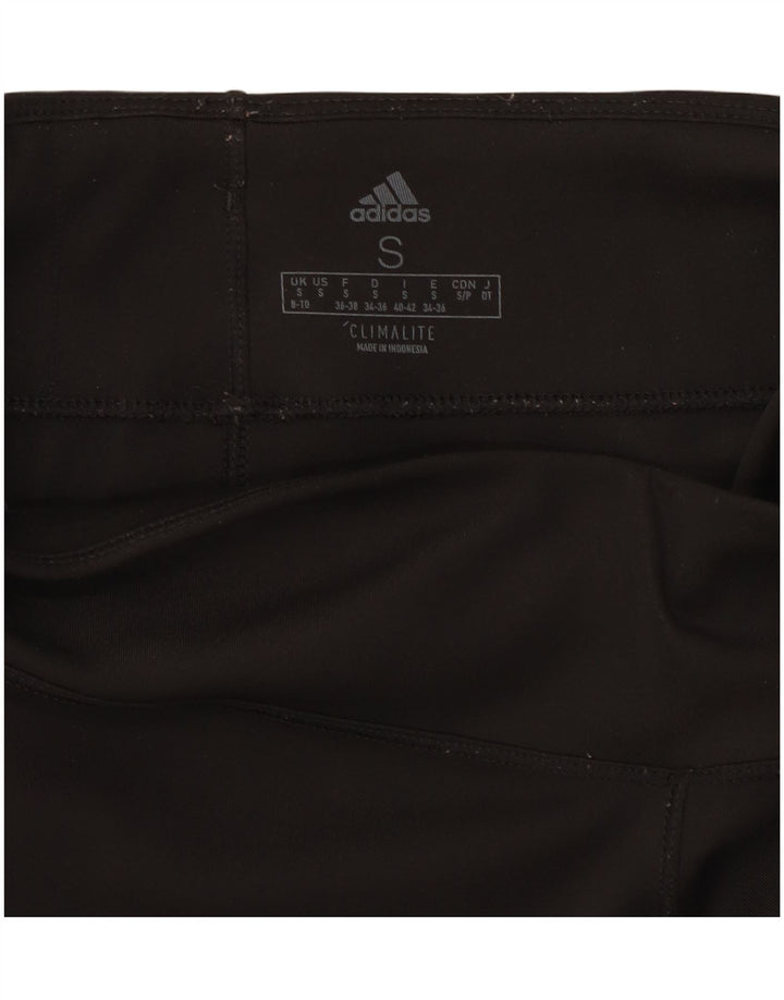 Adidas Leggings Climalite para mujer Reino Unido 8/10 Pequeño Negro Poliéster