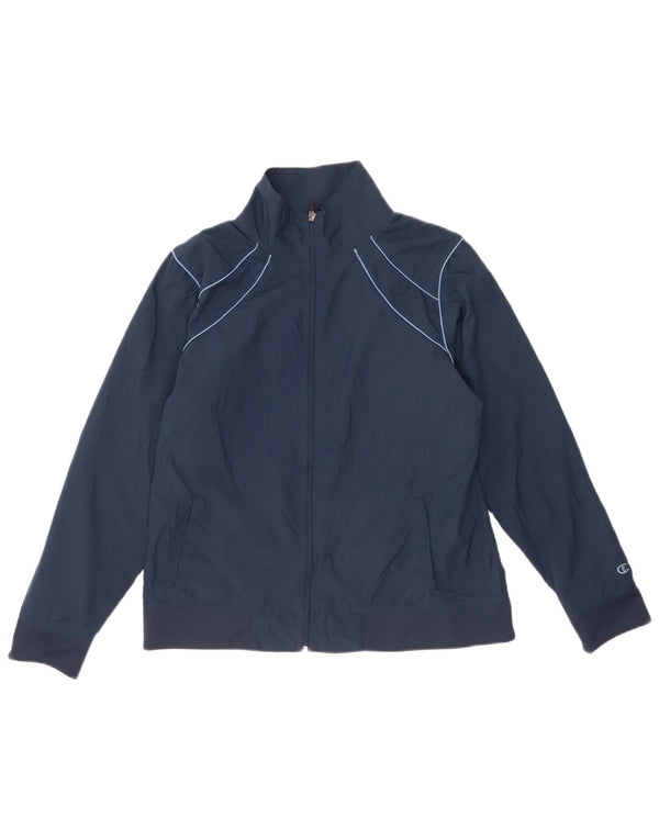 Champion Chaqueta de chándal para mujer UK 40 Grande Poliéster azul marino