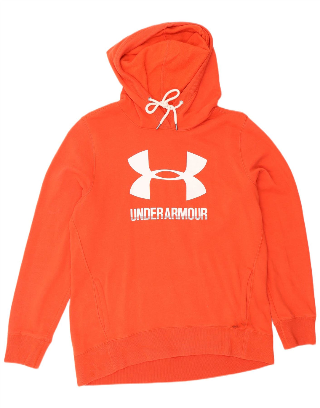 Under Armour Jersey con capucha gráfica para hombre, talla grande, color naranja