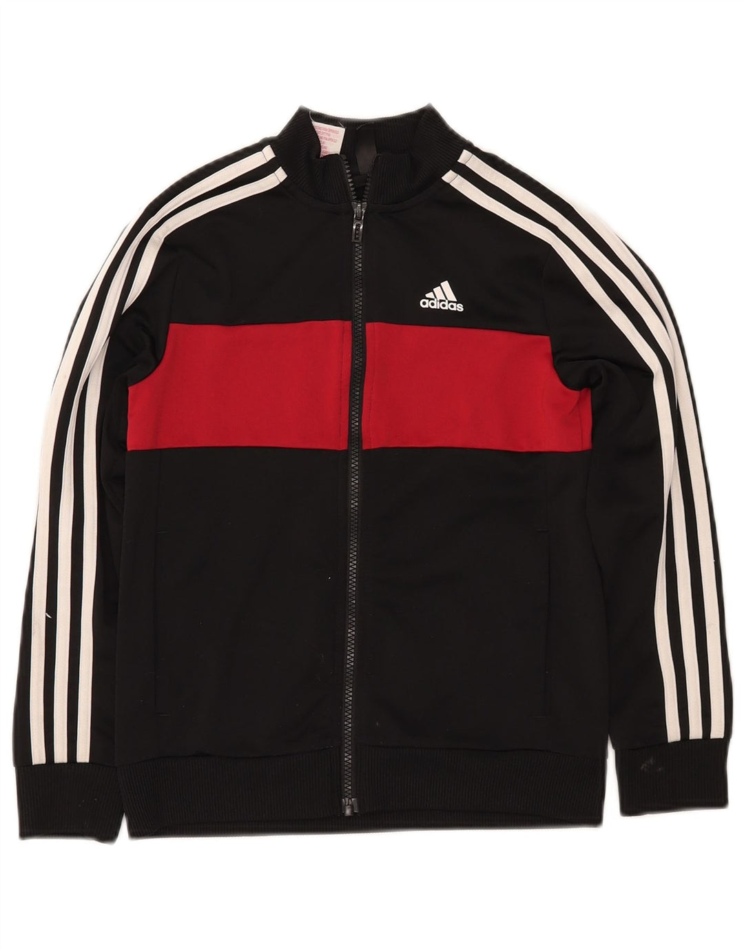ADIDAS Chaqueta de chándal para niño 9-10 años Negro Poliéster color block