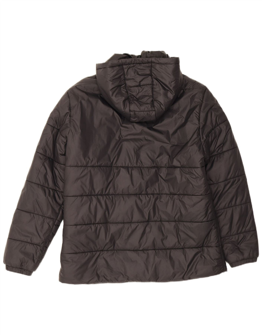 Puma Chaqueta acolchada con capucha para hombre, Reino Unido 40, poliéster gris grande