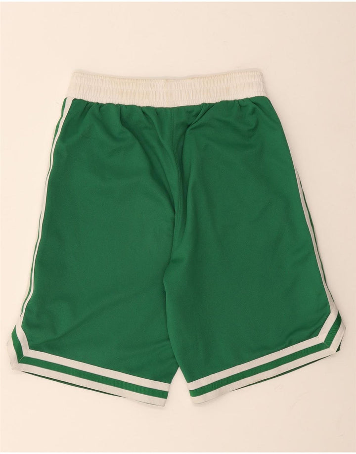 Adidas Hombre Boston Celtics Pantalones Cortos Deportivos Pequeño Verde Colorblock Poliéster