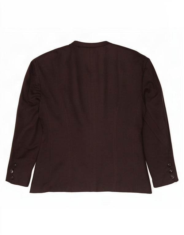 Vintage mujer doble pecho Blazer chaqueta Reino Unido 14 medio negro