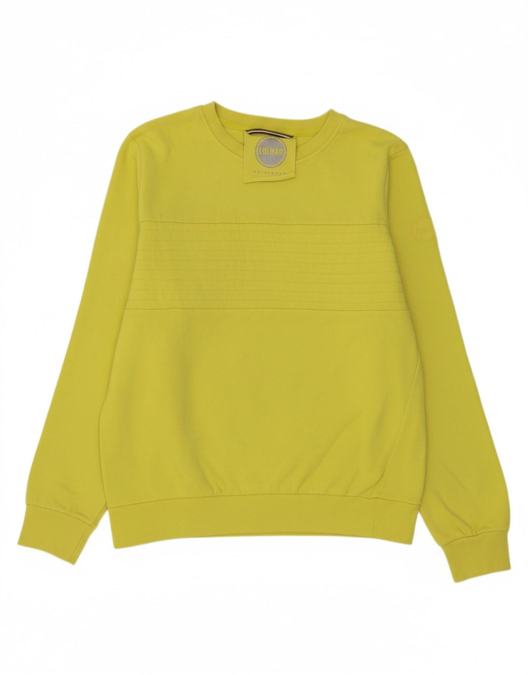 COLMAR Womens Sweatshirt Jumper UK 16 Large Yellow Cotton