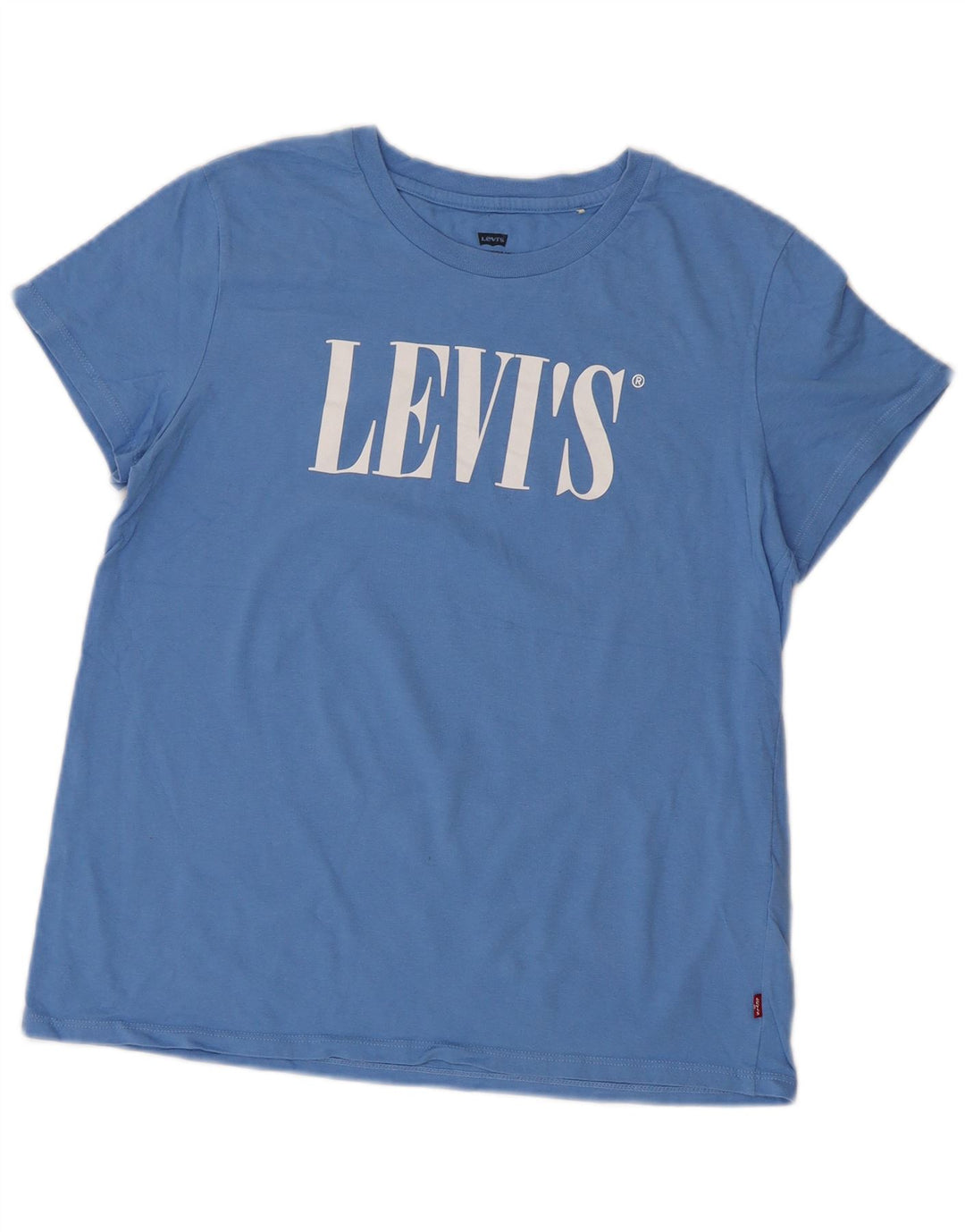 LEVI'S Camiseta gráfica para mujer Top UK 44 Algodón azul grande