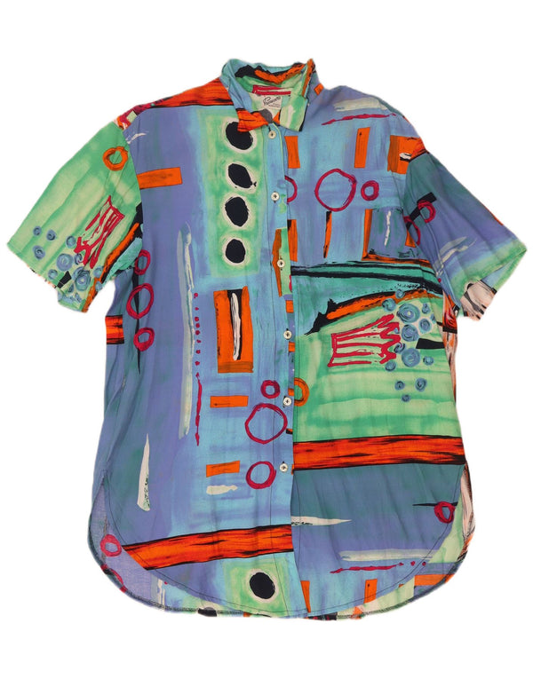 Primavera Firenze Vestido camisero de manga corta para mujer US 4 Small Multicolor
