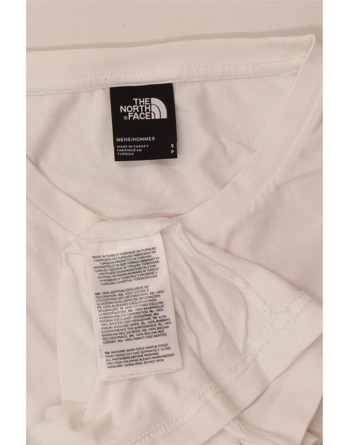 THE NORTH FACE Camiseta gráfica para hombre Top Small White Cotton