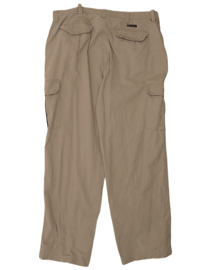 Chaps Pantalones cargo rectos para hombre W38 L32 Algodón gris
