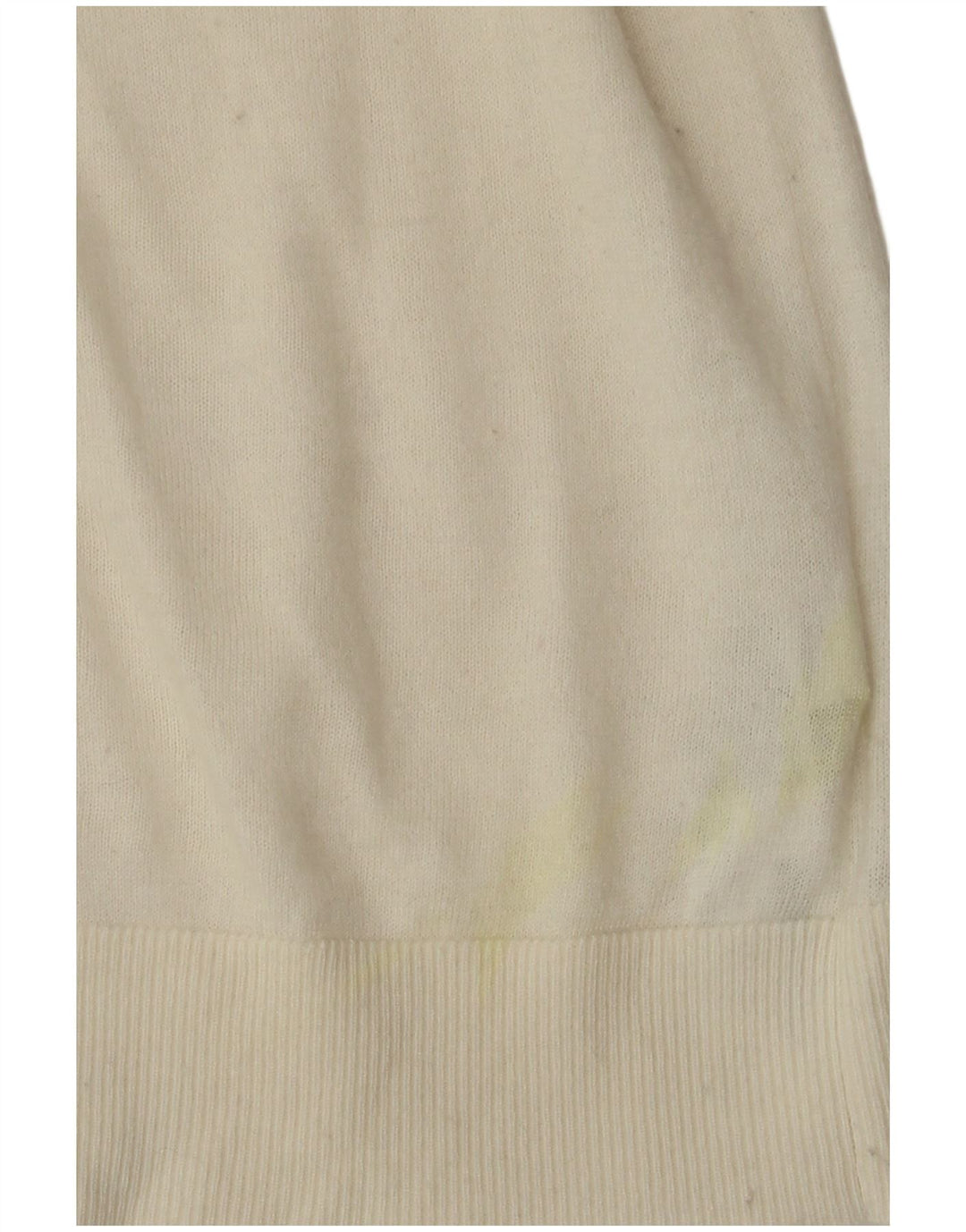 MASSIMO DUTTI Suéter tipo jersey con cuello vuelto para mujer UK 12 Medium White