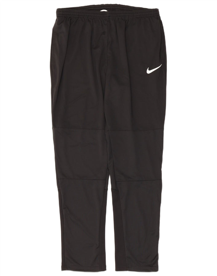 NIKE Mujer Dri Fit Chándal Pantalones UK 40 XL Poliéster Negro