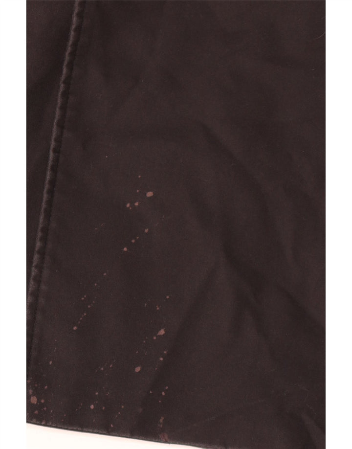 Zara Hombre Gabardina ES 38 Mediano Negro Poliéster