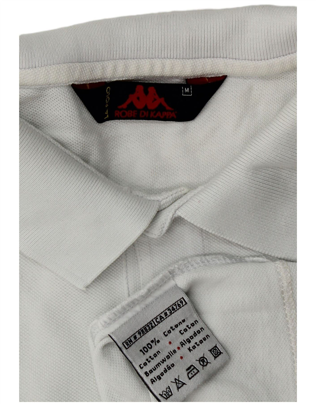Polo Kappa Hombre Algodón Azul Medio