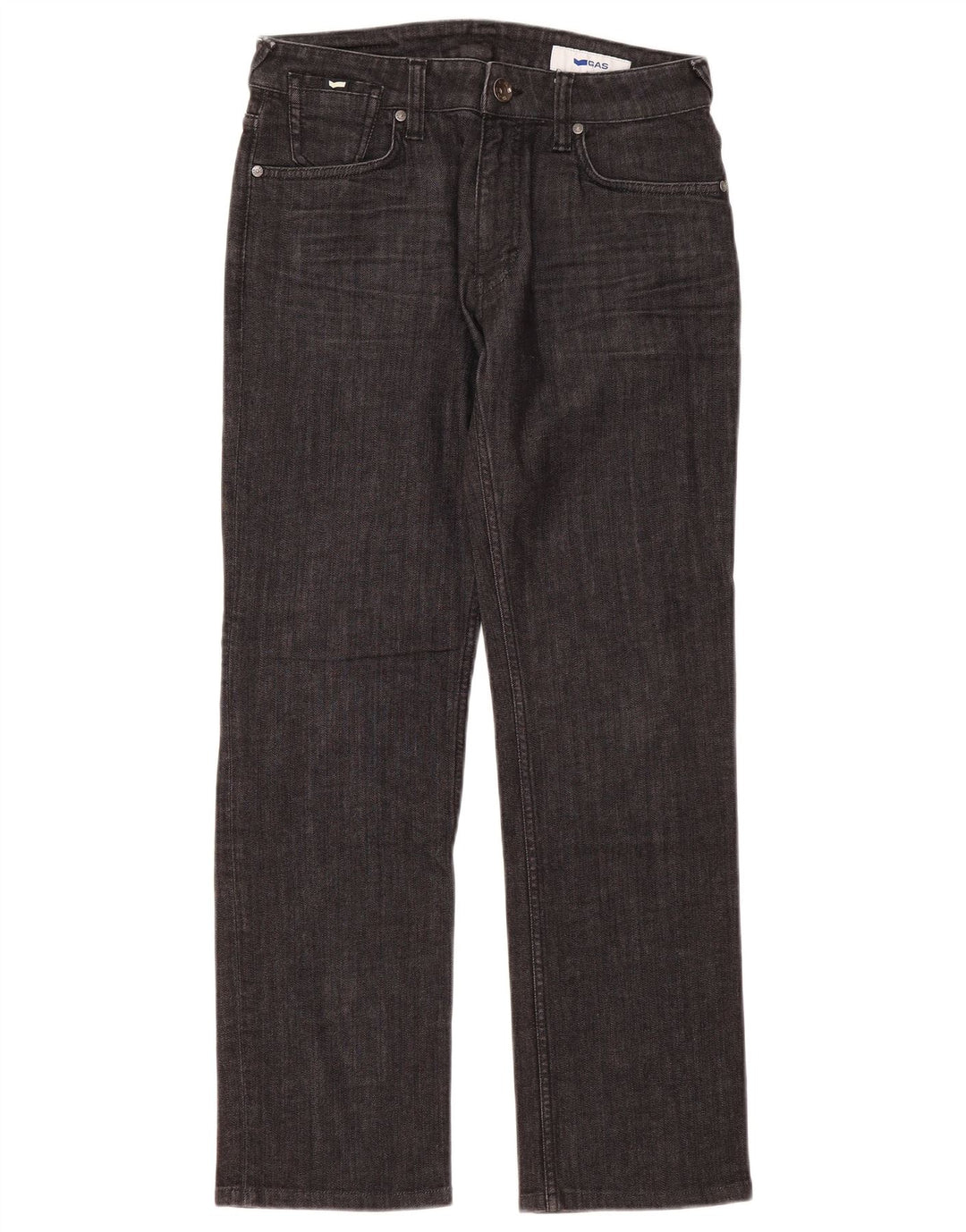 Vaqueros Recto Mujer Gas W30 L30 Gris Algodón