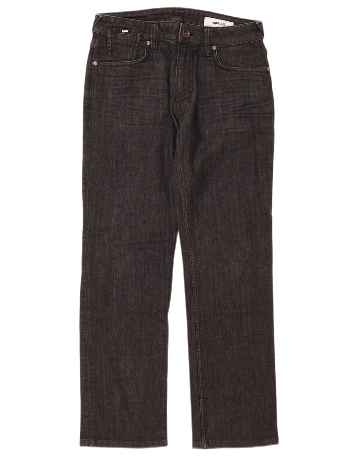 Vaqueros Recto Mujer Gas W30 L30 Gris Algodón