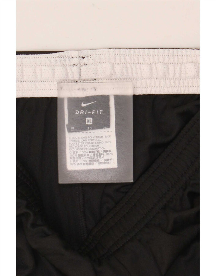 Nike Pantalones cortos deportivos Dri Fit para hombre XL Poliéster color negro