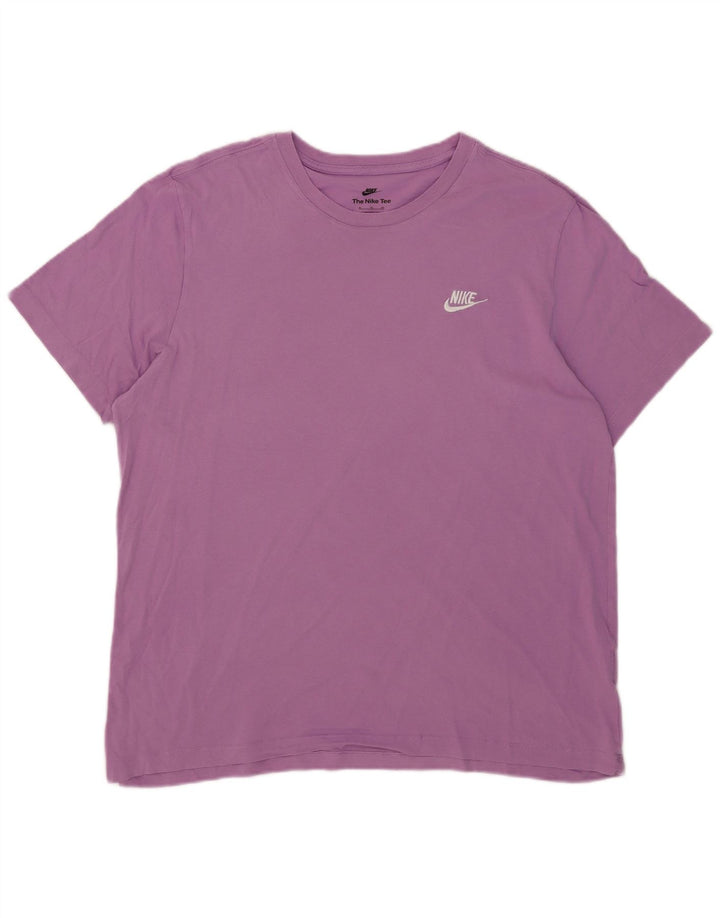 Camiseta Nike Hombre Top XL Morado Algodón
