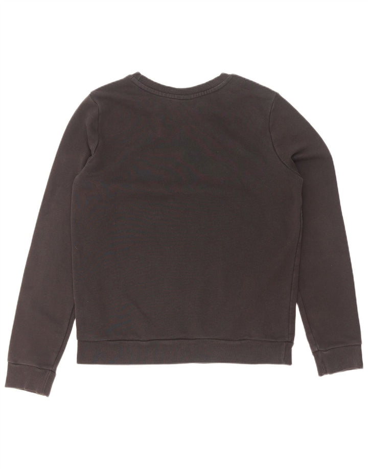 Adidas - Sudadera gráfica para mujer, talla 12, algodón negro mediano
