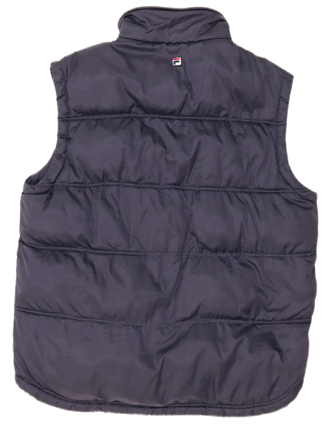 Fila Chaleco acolchado para hombre UK 38 Medium Azul marino Colorblock Poliamida