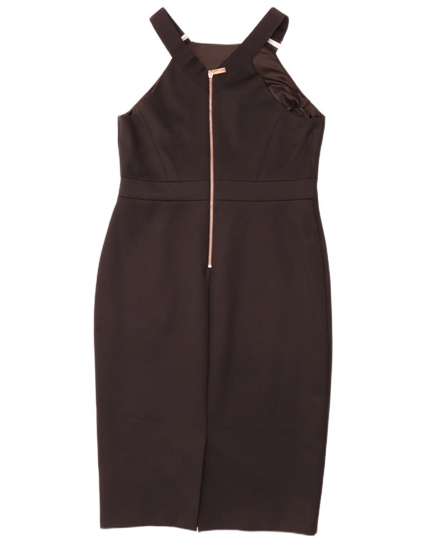 Ted Baker Vestido ajustado sin mangas para mujer Talla 5 XL Poliéster negro
