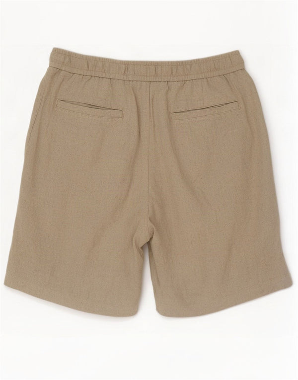 Zara Hombre Pantalones Cortos Casuales Mediano W31 Beige