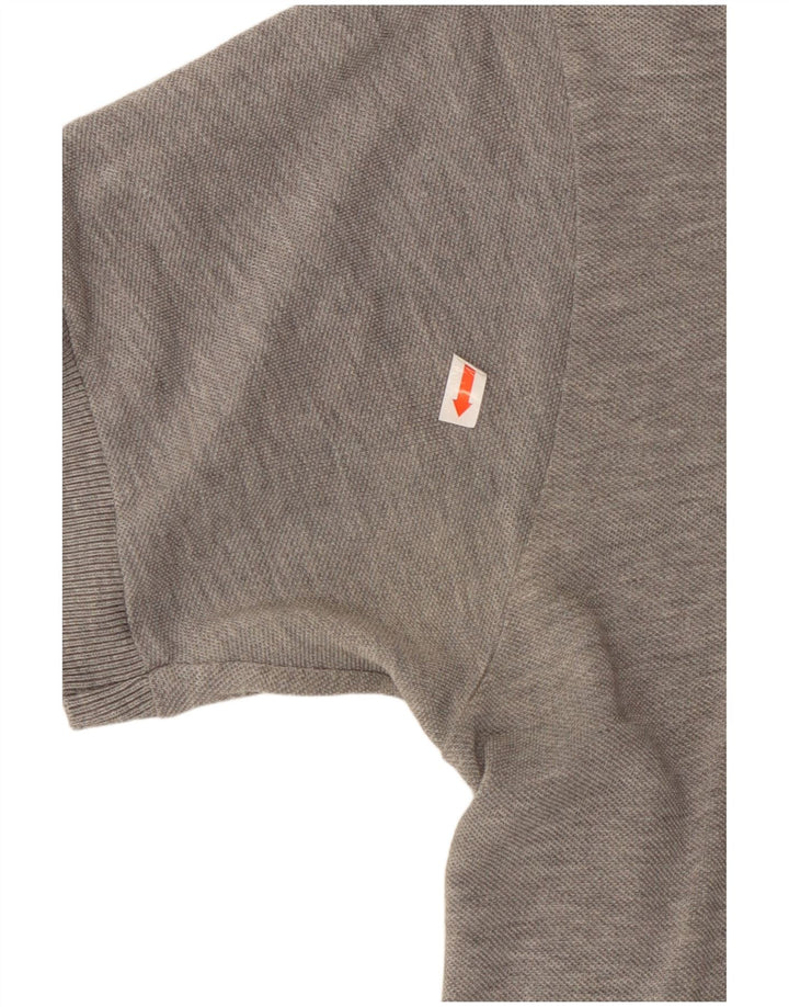 LACOSTE Polo para hombre talla 3 pequeño algodón gris