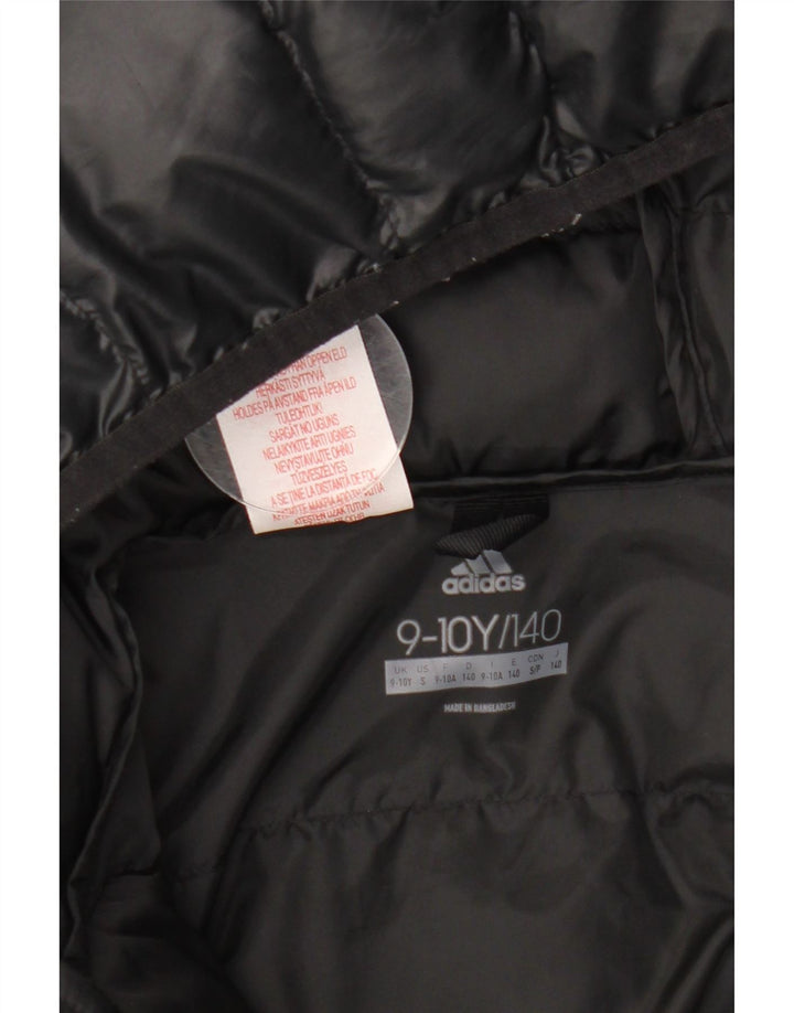 ADIDAS Chaqueta acolchada con capucha para niño 9-10 años Negro Poliéster