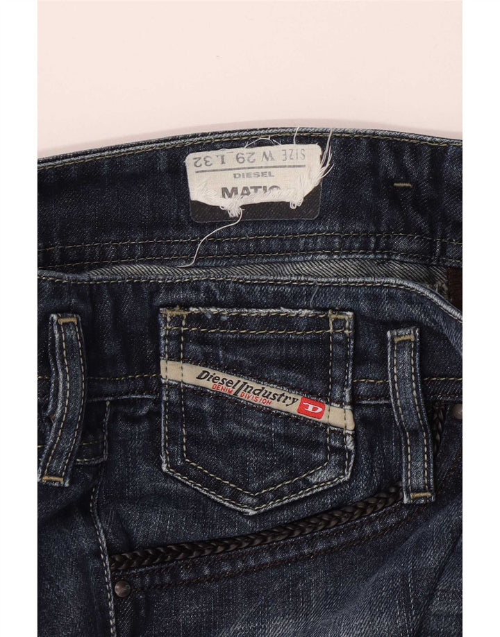 Diesel Mujer Matic Slim Jeans W29 L32 Azul Marino Algodón