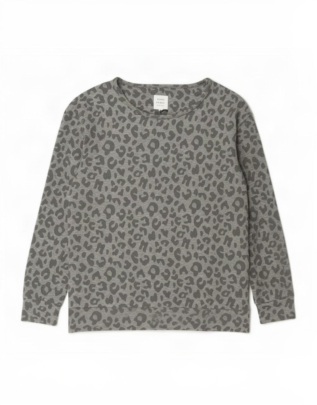 John Lewis - Sudadera para mujer, talla 44, color gris medio, estampado animal