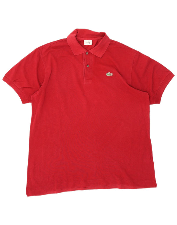 Polo Lacoste Hombre Talla 6 XL Algodón Rojo