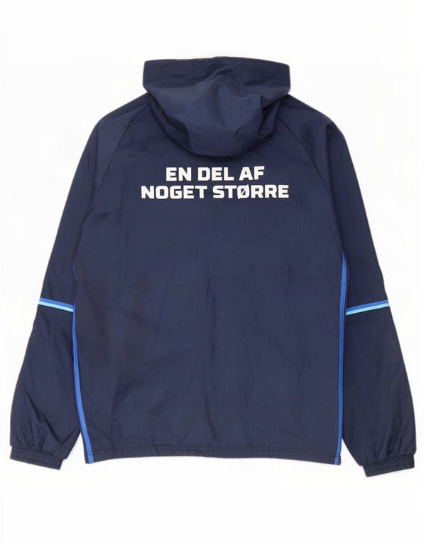 Adidas Hombre Gráfico Con Capucha Chándal Top Chaqueta Mediana Azul Marino Poliéster