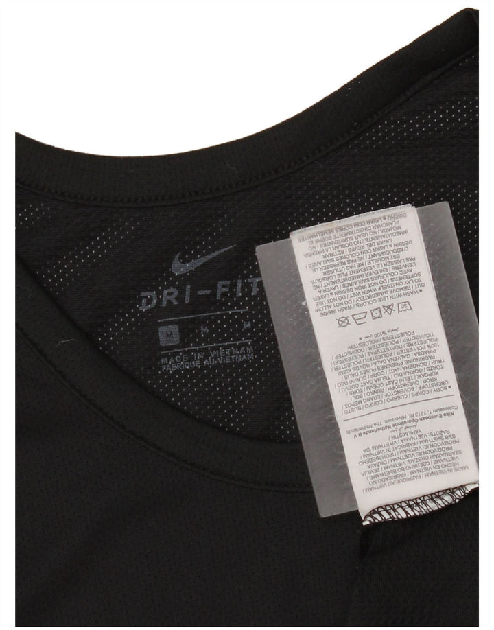 Nike Camiseta sin mangas Dri Fit Graphic para hombre Poliéster negro mediano