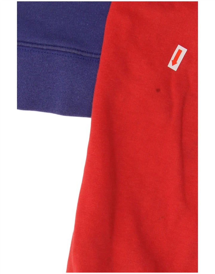 NIKE Sudadera con capucha y cremallera para niños, talla grande, color rojo, 12-13 años