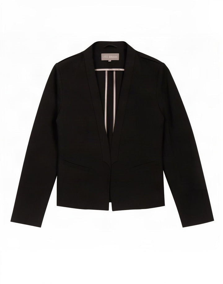 Marks & Spencer Chaqueta tipo blazer para mujer UK 40 Mediana Poliéster negro