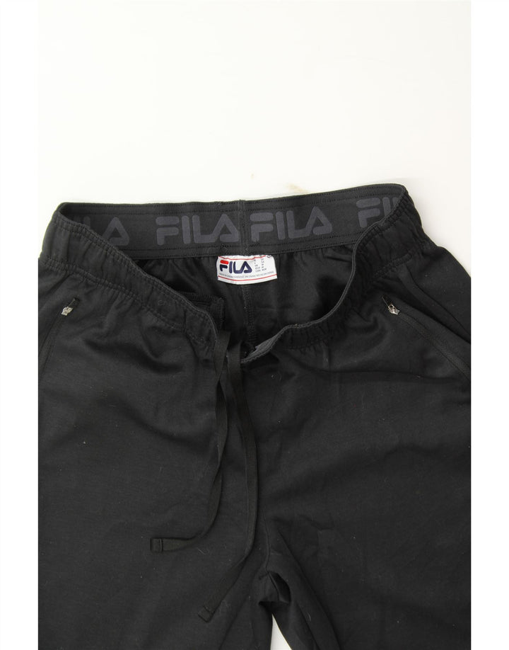 FILA Mens Tracksuit Trousers IT 50 Medium  Black Polyester Vintage Fila and Second-Hand Fila from Messina Hembry 