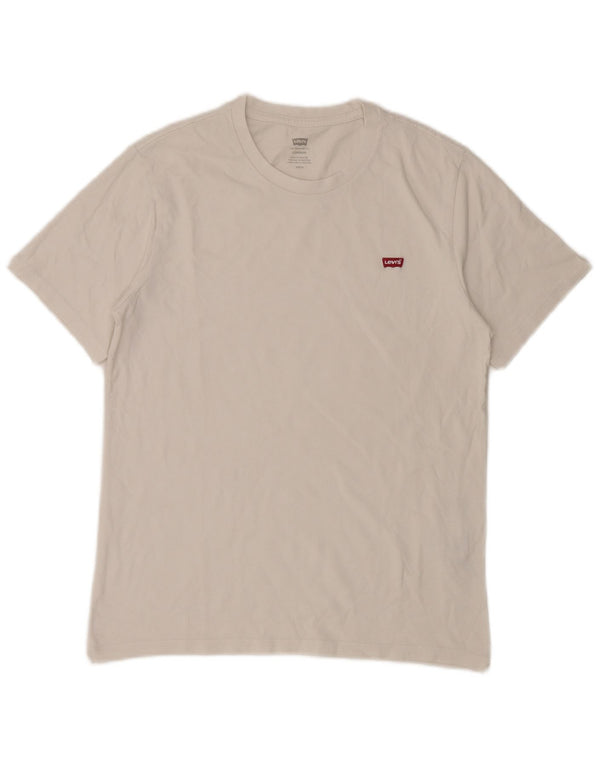 LEVI'S Camiseta estándar para hombre Top Small White Cotton